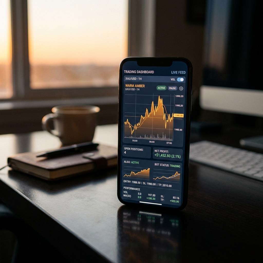 Orol Inwstec Handelsplattform Interface auf Smartphone